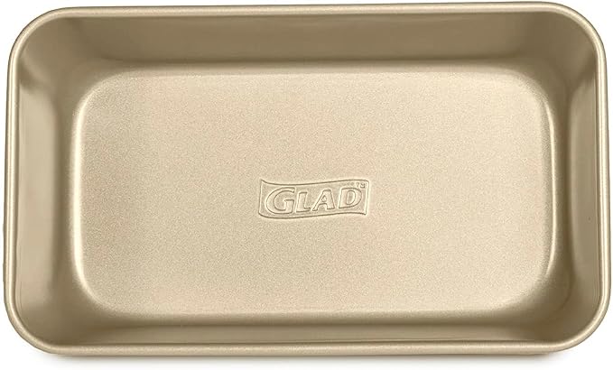 Glad Loaf Baking Pan Nonstick - Heavy Duty Metal Bakeware for Bread and Cakes, 9.5 x 5.5 x 3 inches | (Pack of 6)