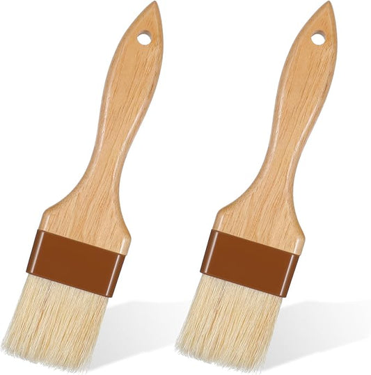 2Pcs Basting Brushes for Cooking, Cooking Brush for Oil and Sauce, Suitable for Oil Sauce Kitchen Baking Tools