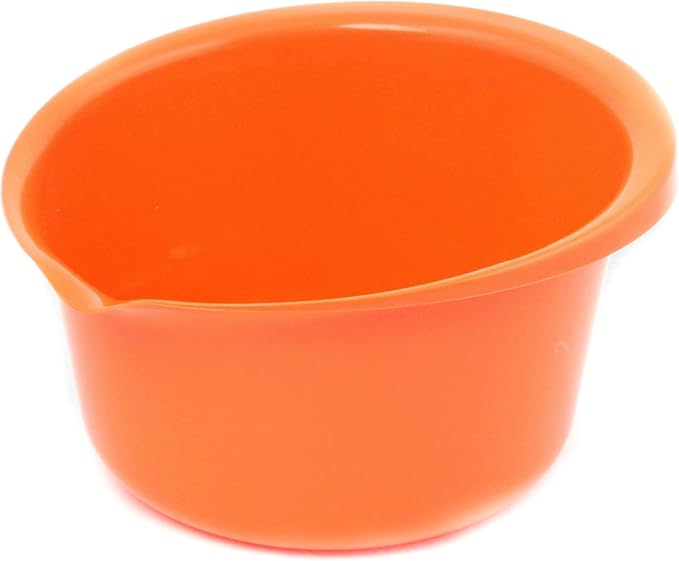 Chef Craft Select Plastic Mixing Bowl, 4 quart capacity, Orange