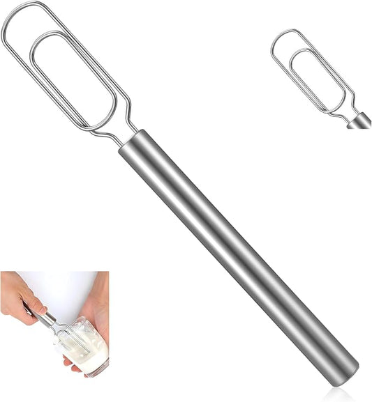 1 Pc Danish Dough Whisk for Sourdough Starter, Stainless Steel Whisk Flat Dough Hook, Mixer Hand Tool for Sourdough, Pizza, Pastry, Cake Batter