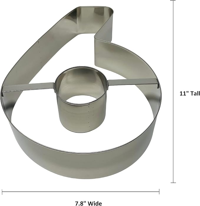 Ateco Extra Large Number 6 or 9 Cake Cutter