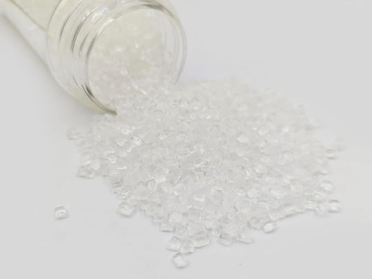 Edible Decorative 5 Ounce Coarse Crunchy Large-grained White Sanding Sugar Sprinkles for Baking, Sparkling Crystals for Cakes, Cookies, Cupcakes, Ice Cream Topping and Rimming Sugar