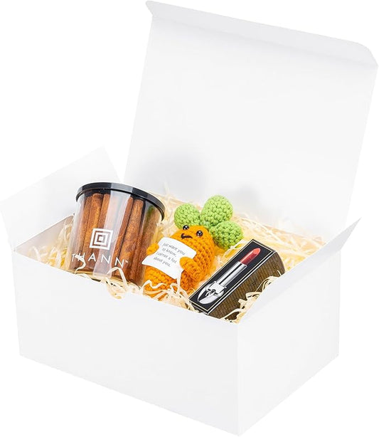 UnicoPak 24 Pack 9x6x4 Gift Boxes, White Gift Boxes with Lids for Presents Bulk for Gifts Birthday Wedding Bridesmaid Proposal Valentine Holiday Christmas