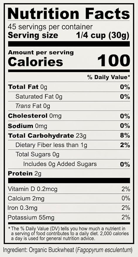 Anthony's Organic Buckwheat Flour, 3 lb, Grown in the USA, Gluten Free, Vegan