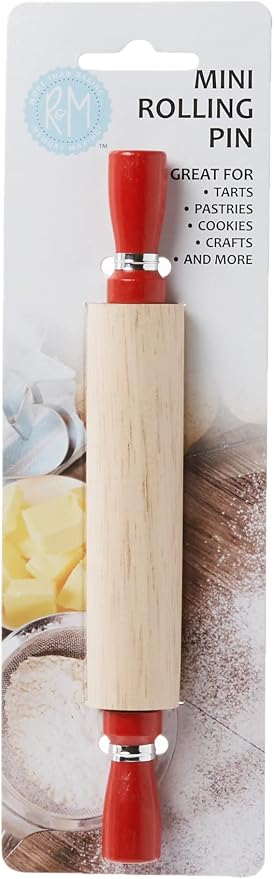 R & M International Mini Rolling Pin, Carded, One Size, Brown (Pack of 5)