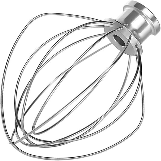 K45WW 6-Wire Whip Attachment Fits KitchenAid Tilt Head Stand Mixer - Egg Heavy Cream Beater, Cakes Mayonnaise Whisk for Kitchen Aid Mixer Accessory Replacement Parts