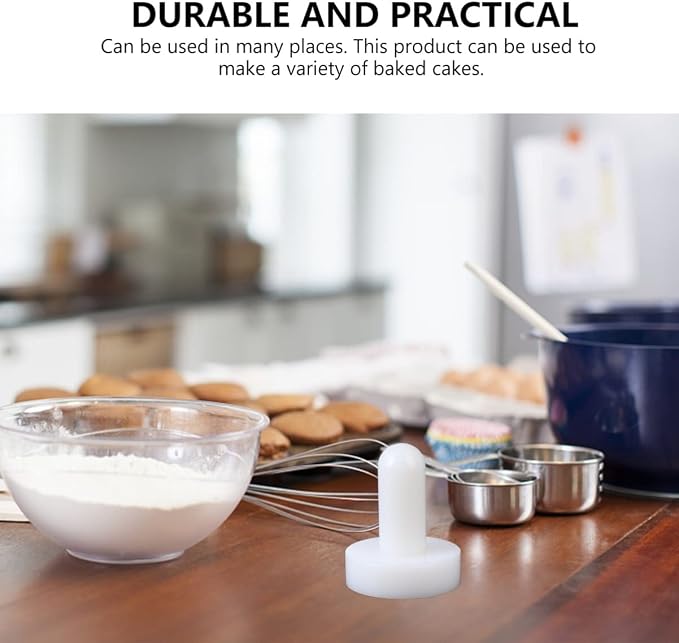 UPKOCH Tart Tamper and Pastry Presser, 2.75" Non-Stick Dough Shell for Mini Pie Crusts & Cheesecake Molds, Plastic Tamper Tool for 3" Muffin Pans & Heart-Shaped Tins