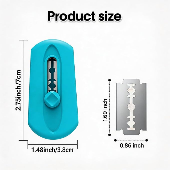 5th Generation Magnetic Bread Lame Blue, Sourdough Scoring Tool, Professional Bread Scoring Knife for Homemade Sourdough Bread, Bread Baking Supplies with 5 Replacement Razor Blades, 1 Pack