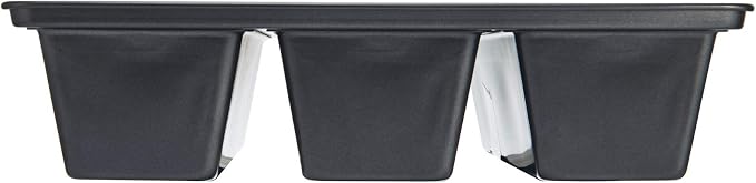 Chicago Metallic Professional Lasagna Trio Pan, Perfect for loaf breads, cakes and more 12.5 by 16 by 3 inches, Silver (Pack of 12)