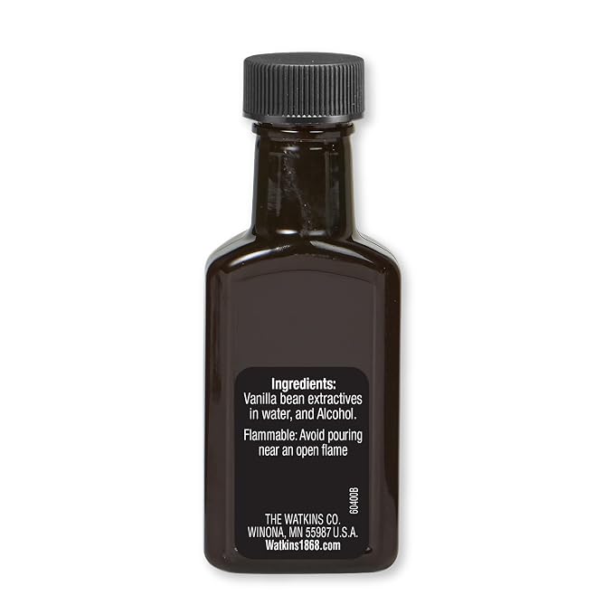 Watkins Pure Vanilla Extract, with Madagascar Vanilla Beans, Non-GMO, Kosher, 1 oz. Bottle, 1-Pack
