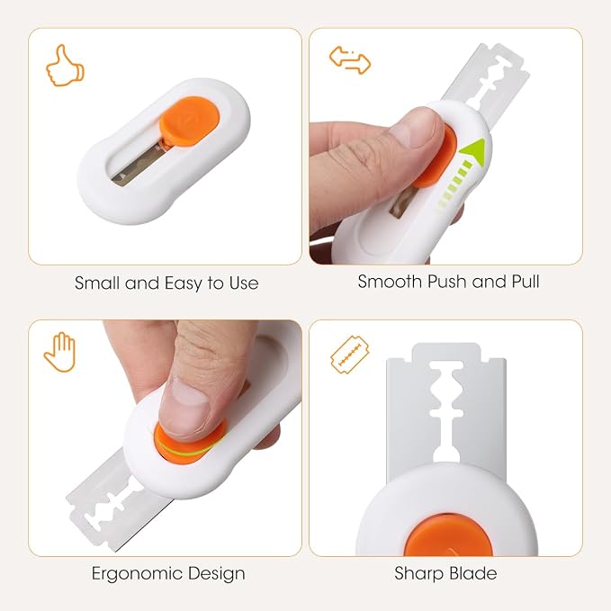 AIEVE Bread Lame Dough Scoring Tool, Extractable & Magnetic Sourdough Scoring Tool with 5 Replacement Razor Blades, Bread Scoring Knife for Homemade Bread Sourdough