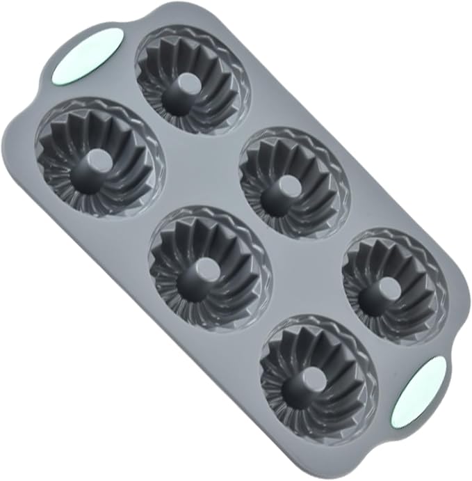 Wreath Ice Mold, Silicone Wreath Ice Cube Tray and Snowflake Mold Set, Flexible Silicone Mold for Wreath Ice Cubes Donuts, Soap & Chocolate, Easy Release (D)