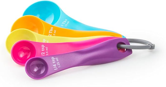 Fox Run 4843 Measuring Spoon Set, 2 x 5 x 1.75, Multicolored