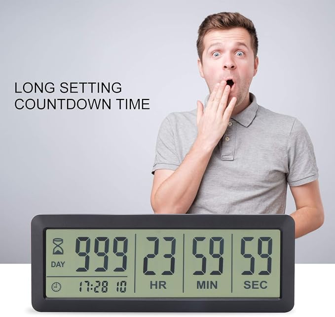 A AIMILAR 999 Days Countdown Timer Digital Clock Retirement Vacation Event Day Counter with Count Up Function
