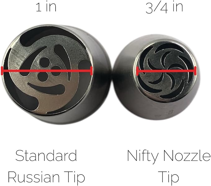 Nifty Nozzles Mini Russian 13 pc Piping Tip Set, Sugar and Crumbs