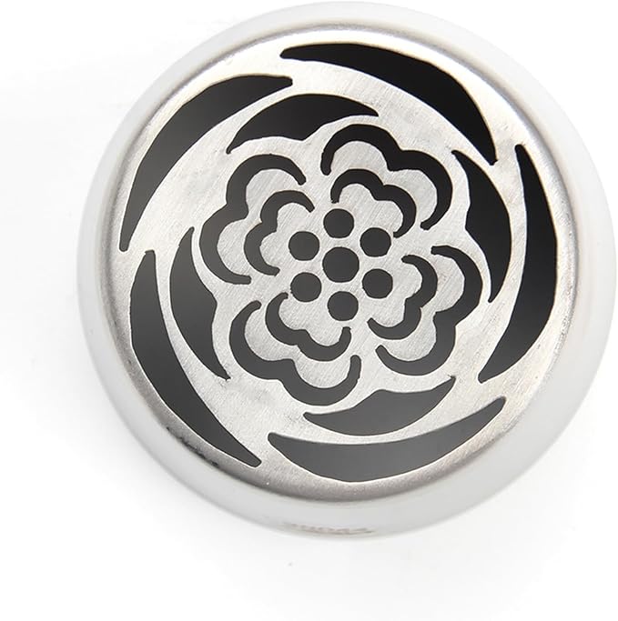 3pack Russian Piping Flower Nozzles Extra Large, Stainless Steel Rose Floral Piping Nozzles for Cake Decorating Icing, Cream Flower Bouquet DIY Cookies, Desserts Baking Tools (XXL, C）