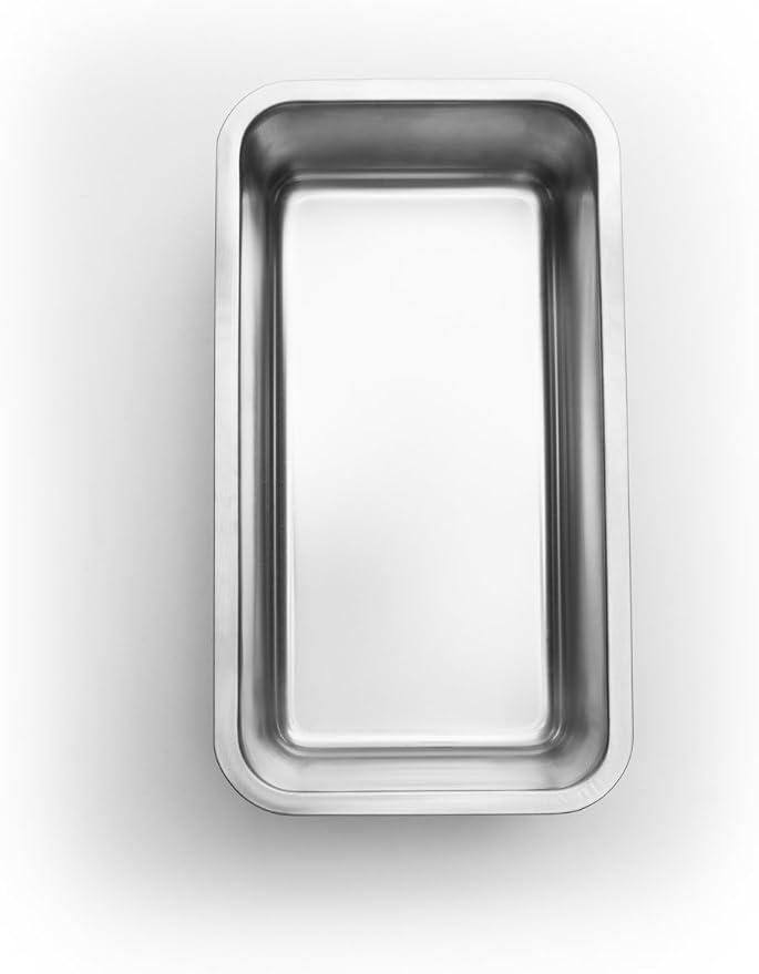 Fox Run Loaf Pan Stainless Steel Baking, 8.5 x 4.5 x 2.25 inches, Rectangular | Heat Safe Up To 536 F | Durable Stainless Steel Baking Pan | Bake Standard Sized Bread Loaves | Bread Baking Essential