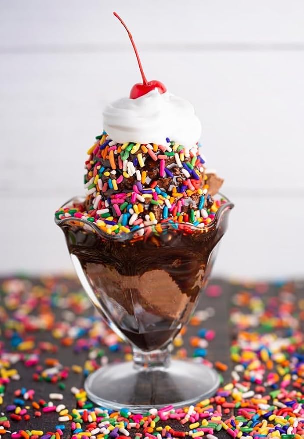 Rainbow Sprinkles - 1.6 Pounds - Chistmas Baking Toppings - Colorful Rainbow Jimmies for Cake Decorating, Baking, Cupcakes, Cookies