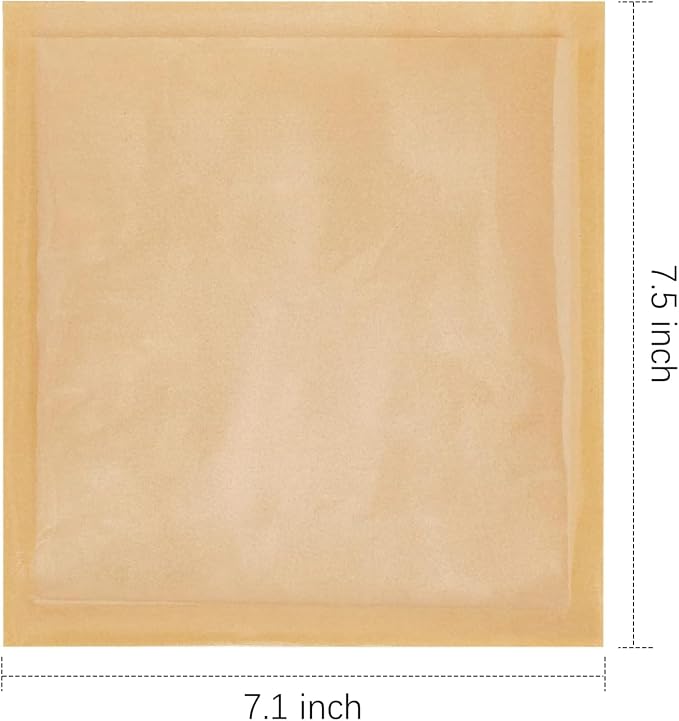 Ocmoiy 400ct Heat-Sealable Bakery Bags with Window for Egg Sandwich, Donut, Cookies Packaging, 7.1x7.5 Inches Clear Front Brown Paper Treat bags To go, Grease-Resistant (400)