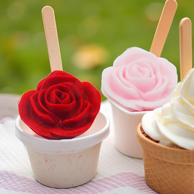 Large Size Rose Flower Silicone Mold - Candy & Chocolate Molds, Wedding Cake Decorating Tools, Fondant Sugarcraft Cake Molds