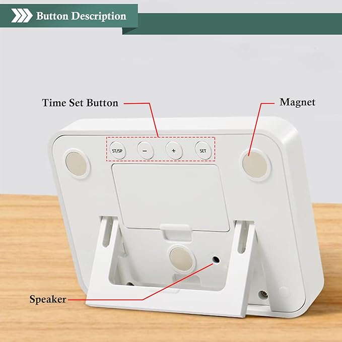 QINFIEY Digital Countdown Days Timer 9999-Days Electronic Timer for Vacation Retirement Wedding Lab, Large Display for Classroom Graduation,Study Fitness Count Down