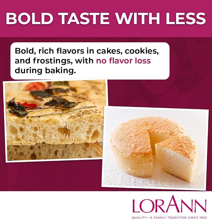 Lorann Oils Buttery Sweet Dough Bakery Emulsion: Authentic Sweet Dough Taste, Ideal for Amplifying Sweet Bready Notes in Baked Goods, Gluten-Free, Keto-Friendly, Sweet Dough Flavoring Essential