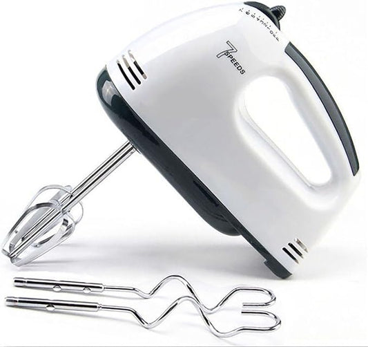 Electric Hand Mixer, 7 Speed Egg and Flour Automatic Mixing with Whisk for Cooking of Bread, Cake (1)