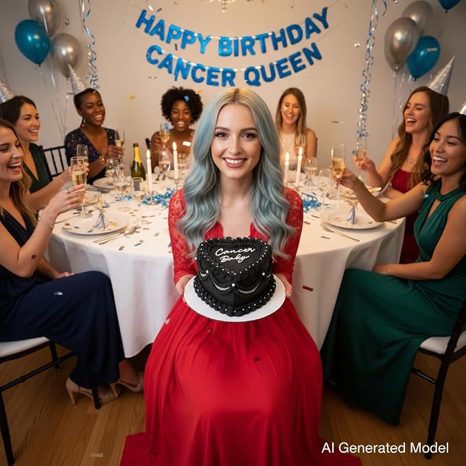 Cancer Cake Topper – Zodiac Birthday Decoration for Cancer Season, Horoscope Party Supplies for Baby or Adult Birthday (Cancer Baby)