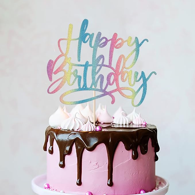 Kaoenla colour Happy Birthday Cake Decoration-boys and girls, men and women Birthday/Anniversary cakes Selected decorative (colour)