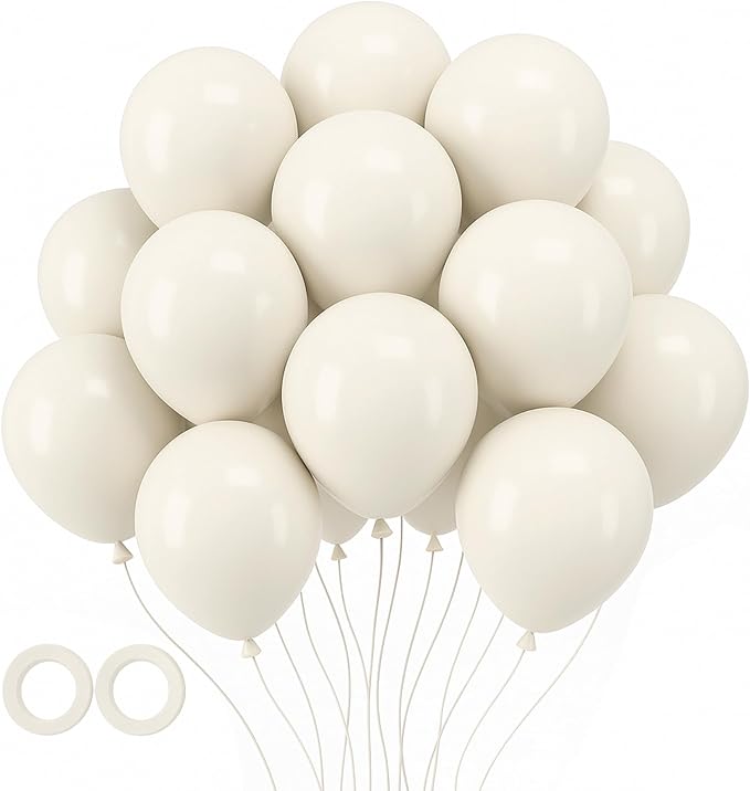 Voircoloria 105pcs Sand Balloons 12inch Party Latex Balloons for Boys Girls Birthday Baby Shower Gender Reveal Wedding Sunflower Party Decorations