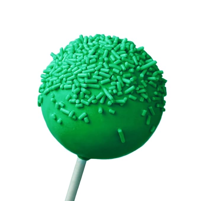 Green Jimmies Sprinkles Bulk 7 oz - World Cup Soccer Sprinkles for Cake Decorating, Cookie, Cupcake, Ice Cream Toppings, Green Grass Topper for Football Party Baking Supplies, Team Color Dessert Decorations