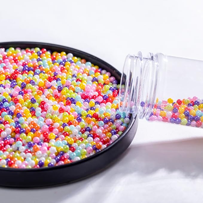 Rainbow Sprinkles Edible Pearls for Wedding Cake Decorations,130g 4.6OZ Cake sprinkles,Cookie sprinkles,Sugar Pearl, Edible Candy Pearls Cake Cupcake Topper (4mm-Rainbow(RedPurplePink))