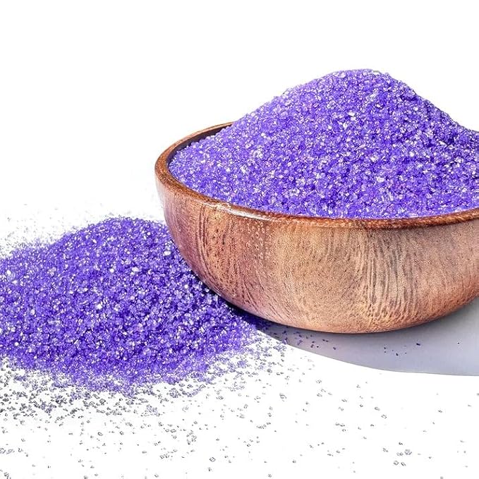 NY Spice Shop Lavender Sanding Sugar - 1 Pound Sweet Edible Sprinkles for Party Decorations, Cake, Cupcakes, Cookies Toppings & Dessert Dishes - Colorful Sugar Sprinkles for Party Favors & Baking Treats
