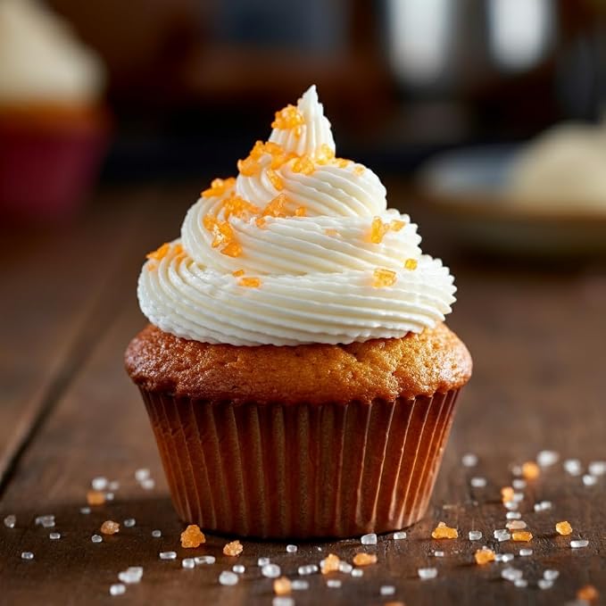 Bakerpan Orange Sugar Sprinkles for Baking - 7 oz Coarse Sparkling Decorating Sugar Crystals for Baking Topping, Cookies & Cupcakes | Kosher, Gluten-Free, Made in USA