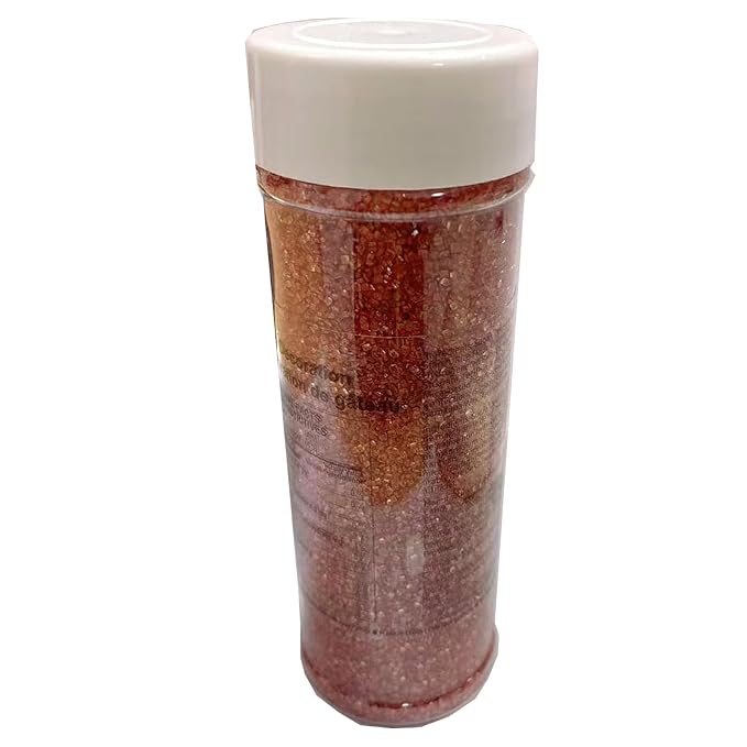 Sentovac Red Sanding Sugar for Baking Edible Sparkling Coarse Sugar Crystals Sprinkles for Baking Topping Cake Cookie Cupcake Topper Ice Cream Decoration Supplies 3.2 OZ