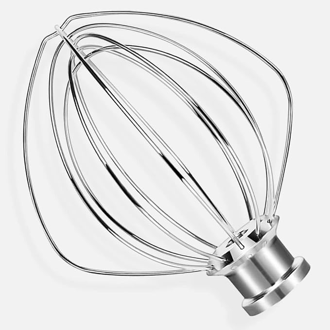 KSM35WW Metallic Wire Whip for Kitchen-Aid Artisan 3.5-Qt Whisk, KSM3311X, KSM3316X Tilt Head Stand Mixers.