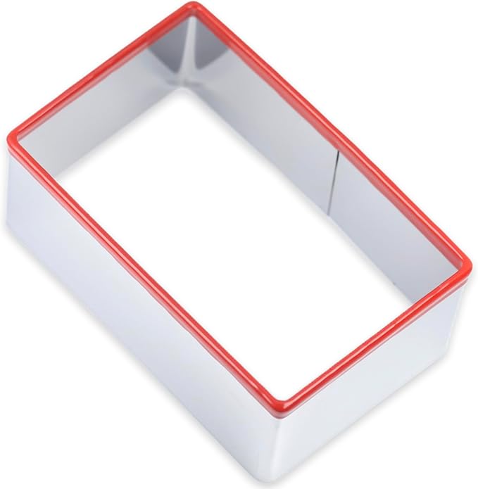 Large Rectangle Cookie Cutter 5 inch, Food-Grade Stainless Steel, Metal Biscuit Cutter, Sandwich Cutter Shapes for Kids