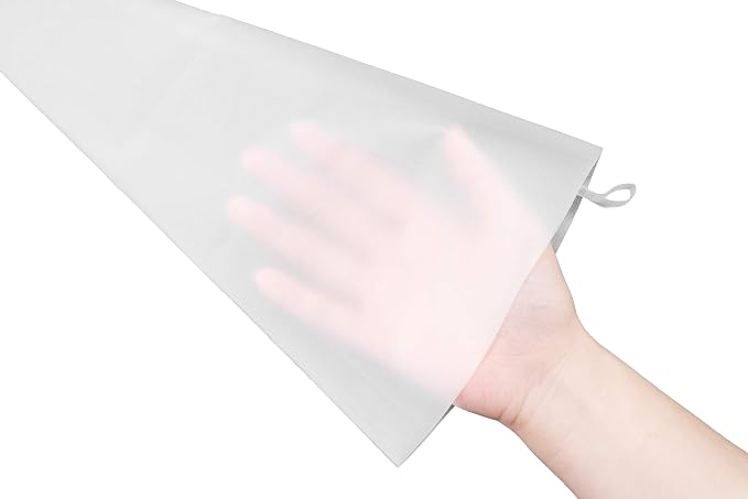 Pastry Tek Piping Bag Set, Set Of 4 Reusable Icing Bags - Durable, White Silicone Pastry Bag Set, Anti Burst, Decorate Cakes, Cupcakes, Macarons, Or Cookies - Restaurantware