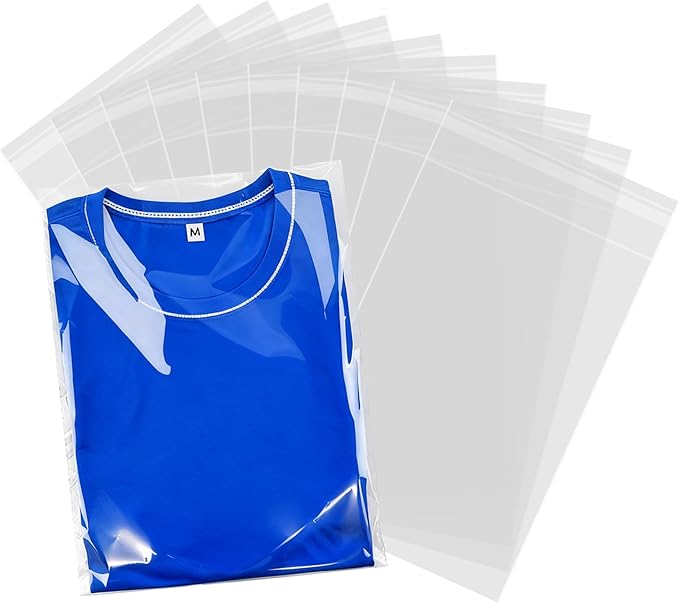 200 Pcs Self Sealing Cellophane Bags, 9x12 Inches Cookie Bags, Resealable Cellophane Bags Self Adhesive for Bakery Cookies Candy Snack