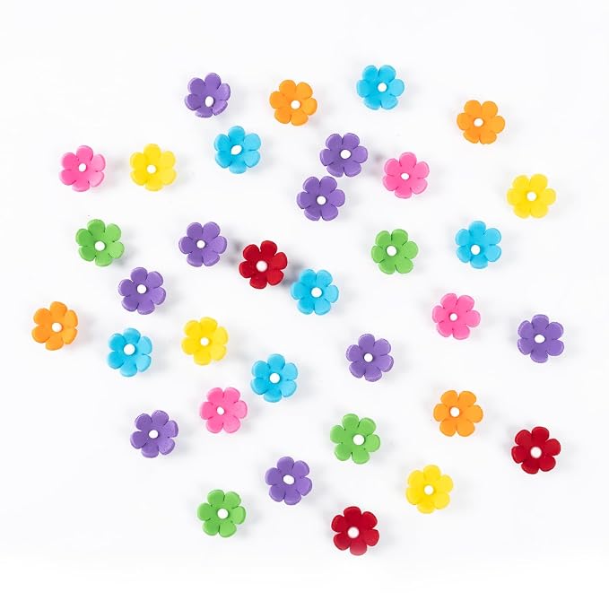 Edible Flowers Cake Decorations 48 Count Blossoms Royal Icing Decorations Daisy Sugar Wedding Flowers for Baking Cupcakes Ice Cream Waffles Cookies Birthday Cake
