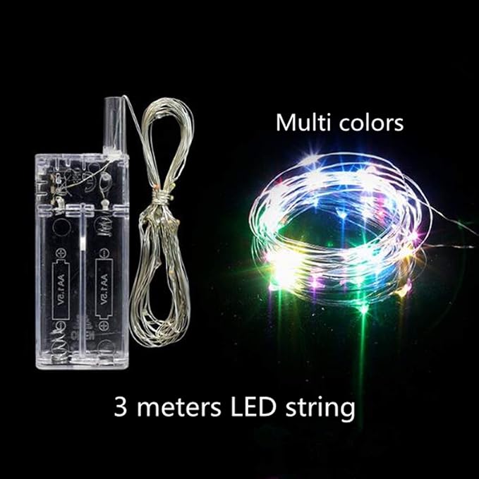 LED Light Up Bobo Balloons with Sticks,6 Packs Flashing Handles,20 Inches Bubble Bobo Balloons,70 cm Sticks,Christmas Birthday Party Decoration