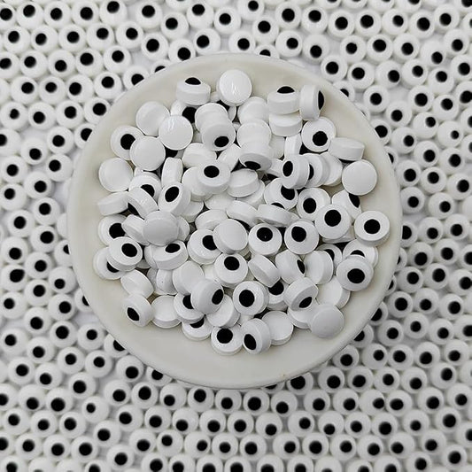 Homankit Edible Candy Eyeballs Eye Sprinkles for Cake Decorating, 7 mm Mini Eyeballs Sprinkles for Halloween Cupcake Toppers Baking Cookie Ice Cream Decorations Christmas Supplies
