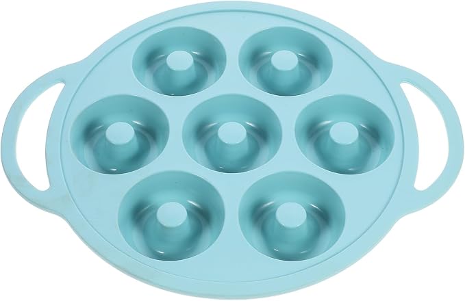 Wakauto Silicone Doughnut and Cake Mold Baking Pan Non-stick Flexible Donut Baking Tray Nordic Green for Home DIY Cake Making