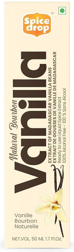 Pure Madagascar Vanilla Extract – Alcohol-Free, 1.69 Oz – 100% Natural, Rich & Aromatic – Perfect for Baking, Desserts, Milkshakes & Ice Cream – Superior to Vanilla Essence