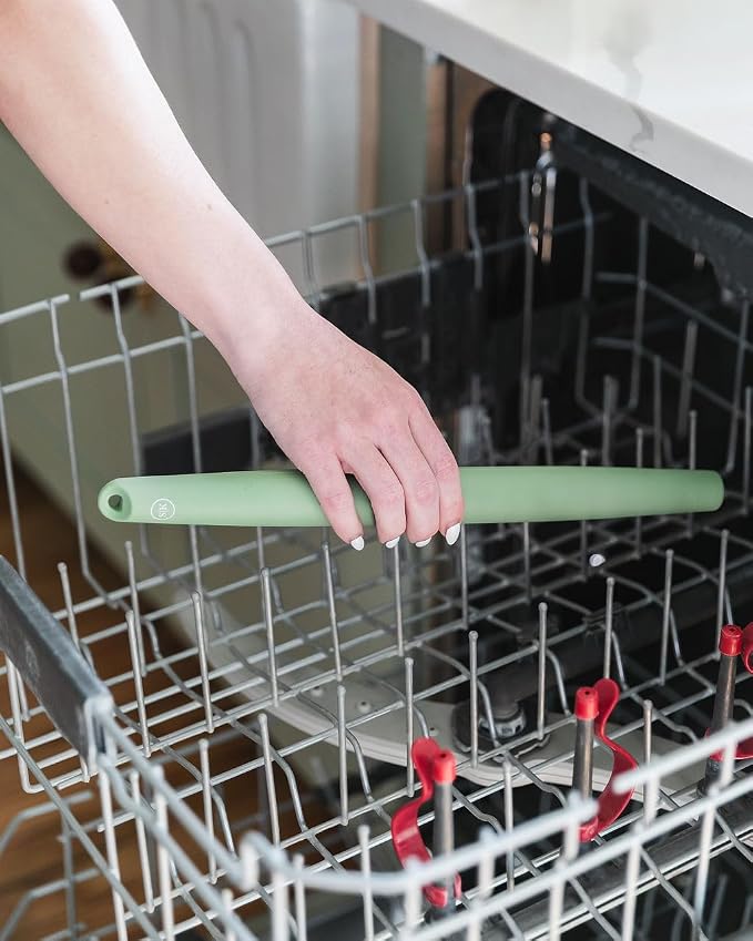 The Silicone Kitchen French Tapered Silicone Rolling Pin, 13.5", Dishwasher Safe, Non-Stick, BPA Free, Non-Toxic