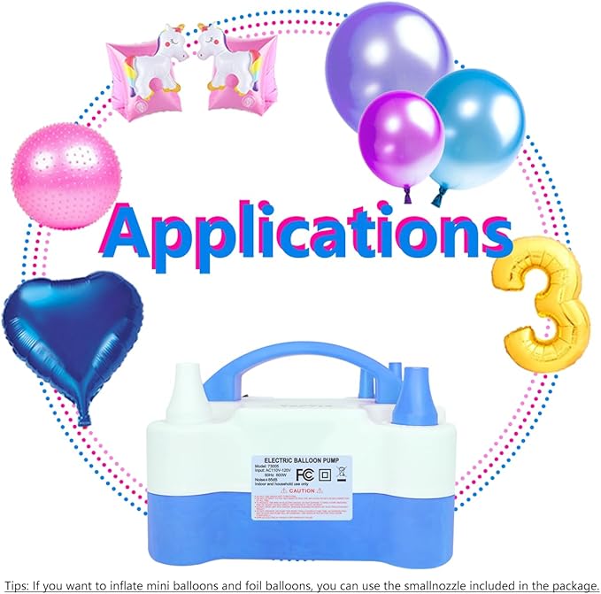 Electric Balloon Pump, Portable 2 Modes Balloon Blower Machine with 14 Balloon Arch Kits, Air Pump for Balloon, Balloon Inflator for Party Decoration