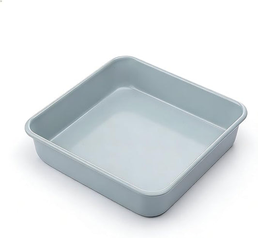 Non-Stick Square Cake Pan Ceramic Square Baking Pan 9x9 | Non-Toxic Inorganic Ceramic Coating, Warp-resistant, Ideal for Sourdough, Meatloaf, and Brownies Housewarming Gift