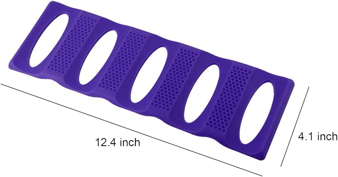 Webake Fridge Organizer Can Organizer for Pantry Organization and Storage, 2 Pack Silicone Beer Bottle Rack for Kitchen Refrigerator Cabinet Countertop, Stackable Soda Can Holder Space Saver (Violet)