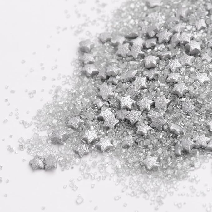Sweets Indeed Sprinkles, Edible Sprinkle Sugar Mix, Perfect for Cake Decorations, Baking, Ice Cream, Cookies, Cupcake Topper (Starlight)