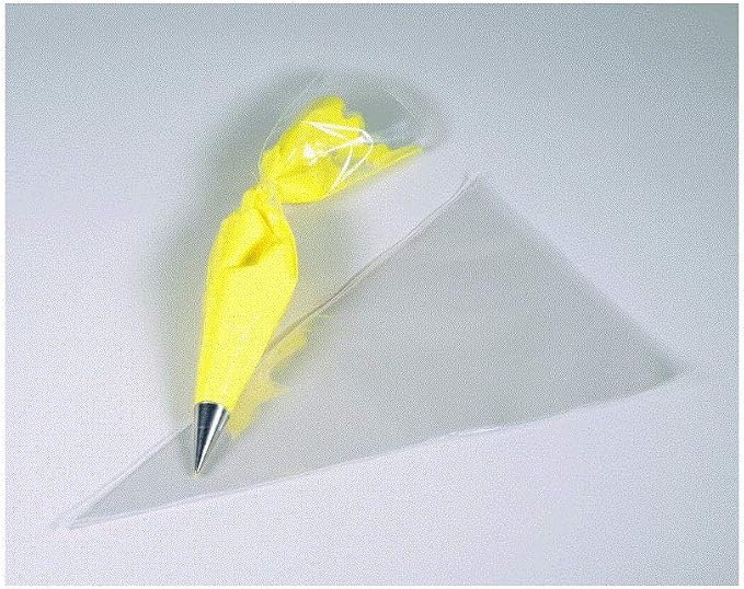 Ateco Soft Disposable Decorating Bags, 12-Inch, Pack of 10, Made in USA, Clear